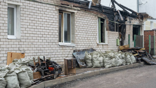 Professional Fire Damage Repair technician working in Clinton, KY